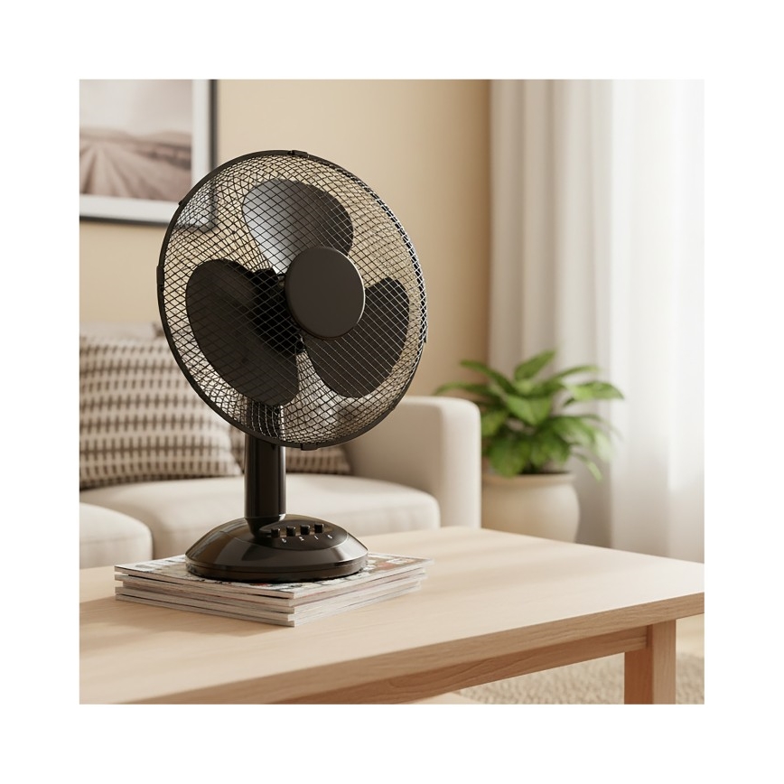 Stolný ventilátor VIENTO 40W/230V čierny