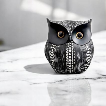 Stolová dekorácia 15 cm, čierna