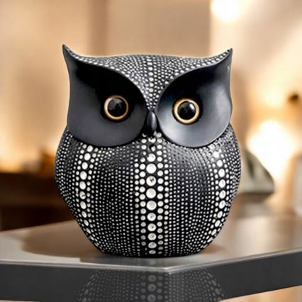 Stolová dekorácia 15 cm, čierna