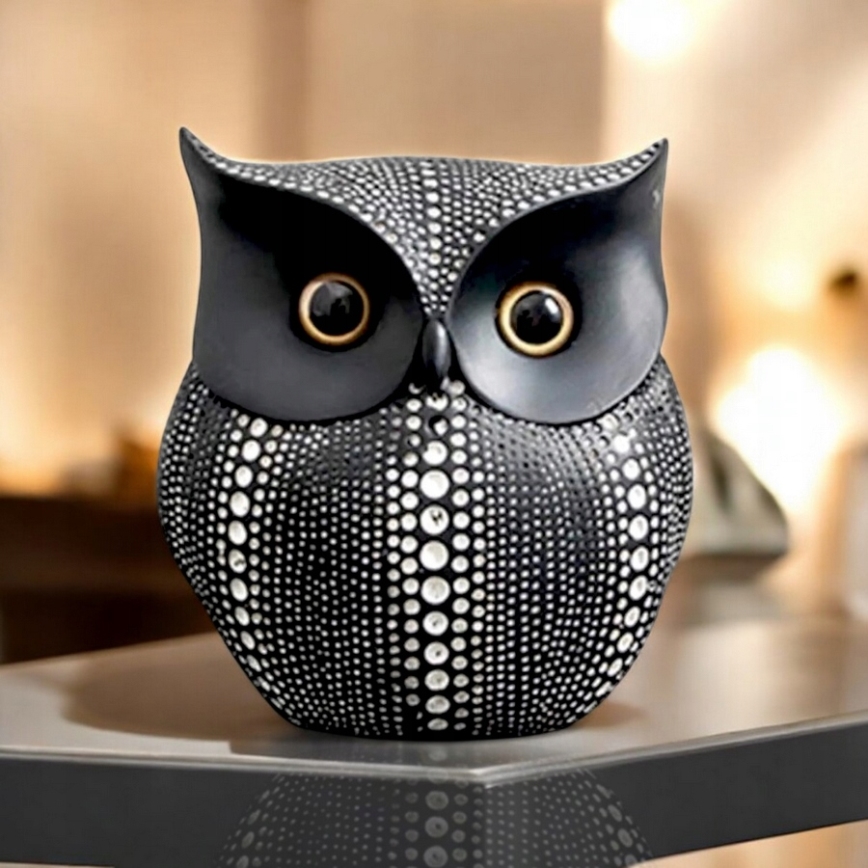 Stolová dekorácia 15 cm, čierna