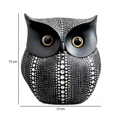 Stolová dekorácia 15 cm, čierna