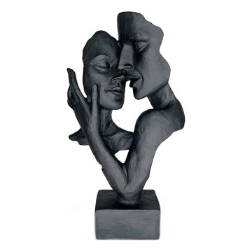 Stolová dekorácia 29x9x17 cm živica/čierna