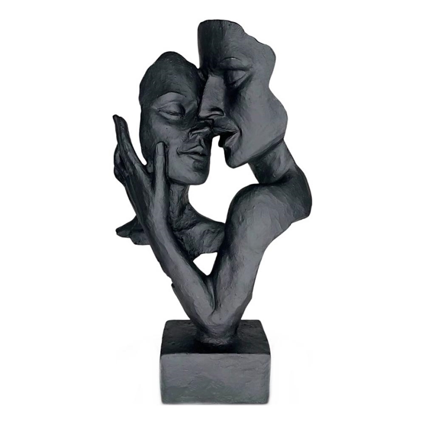 Stolová dekorácia 29x9x17 cm živica/čierna