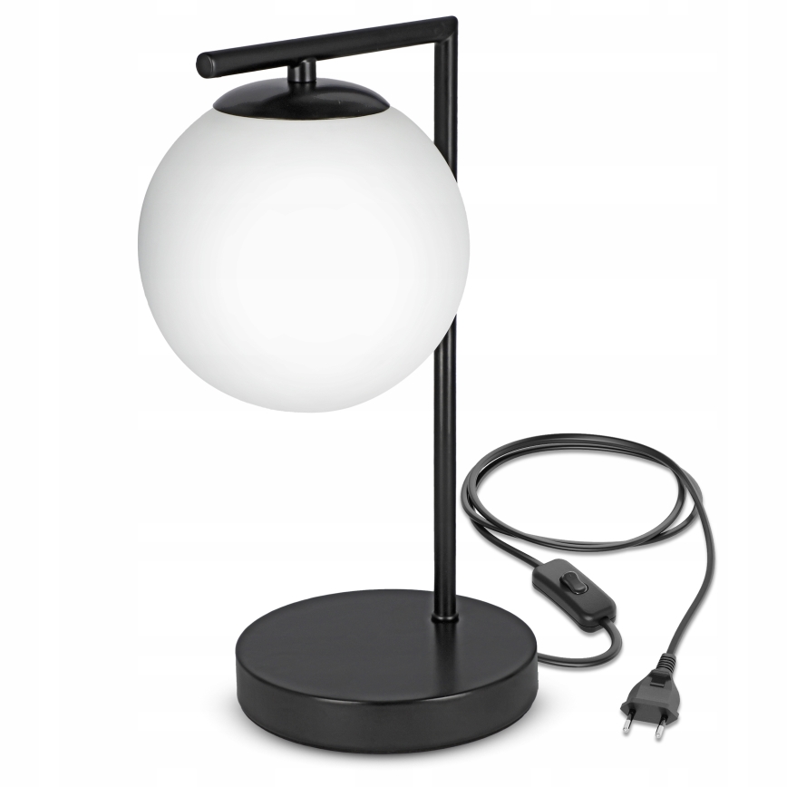 Stolová lampa 1xE27/40W/230V čierna/biela