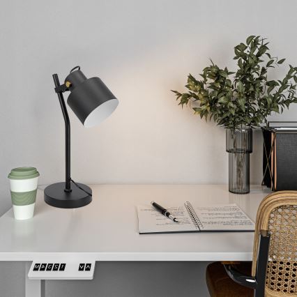 Stolová lampa 1xE27/40W/230V čierna