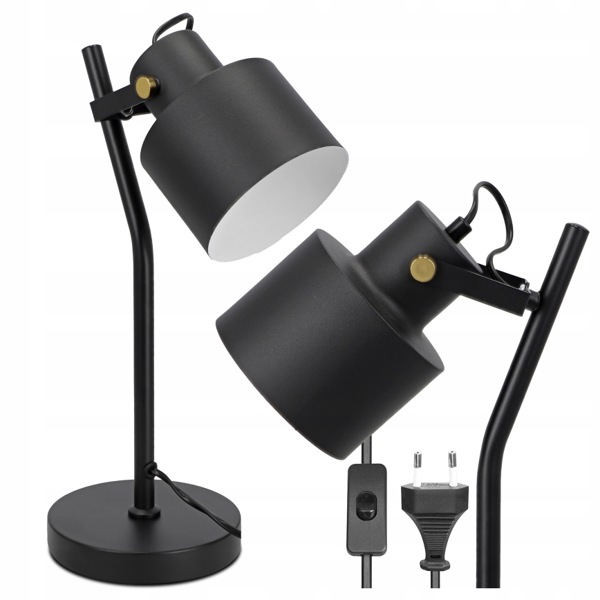 Stolová lampa 1xE27/40W/230V čierna