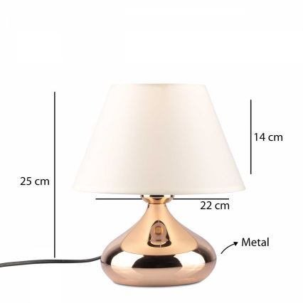 Stolová lampa ASPARAGUS 1xE27/40W/230V medená