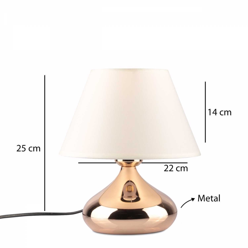 Stolová lampa ASPARAGUS 1xE27/40W/230V medená