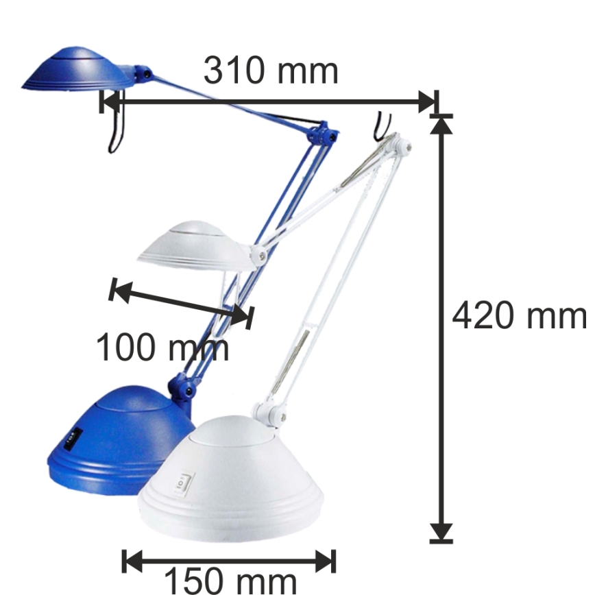 Stolová lampa ELA 1xGY6,35/50W/230V/12V biela