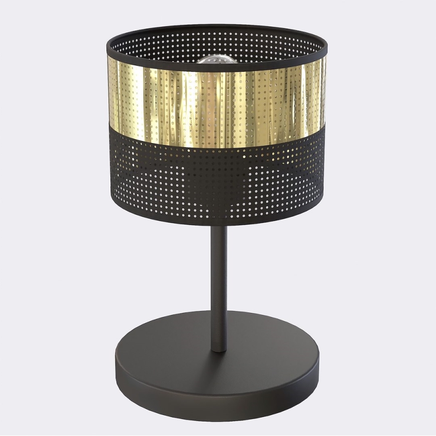 Stolová lampa LUX 1xE27/15W/230V čierna/zlatá