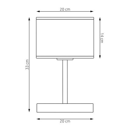 Stolová lampa LUX 1xE27/15W/230V čierna/zlatá