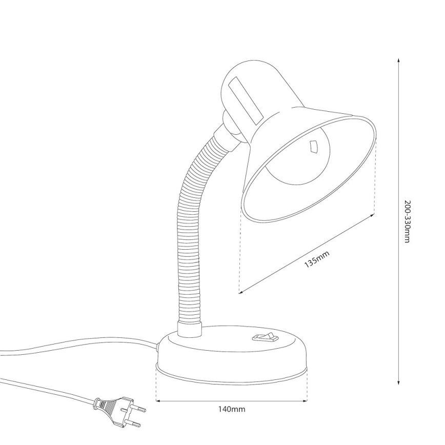 Stolová lampa MENTOR 1xE27/15W/230V modrá