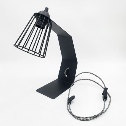 Stolová lampa NANDO 1xE27/15W/230V čierna