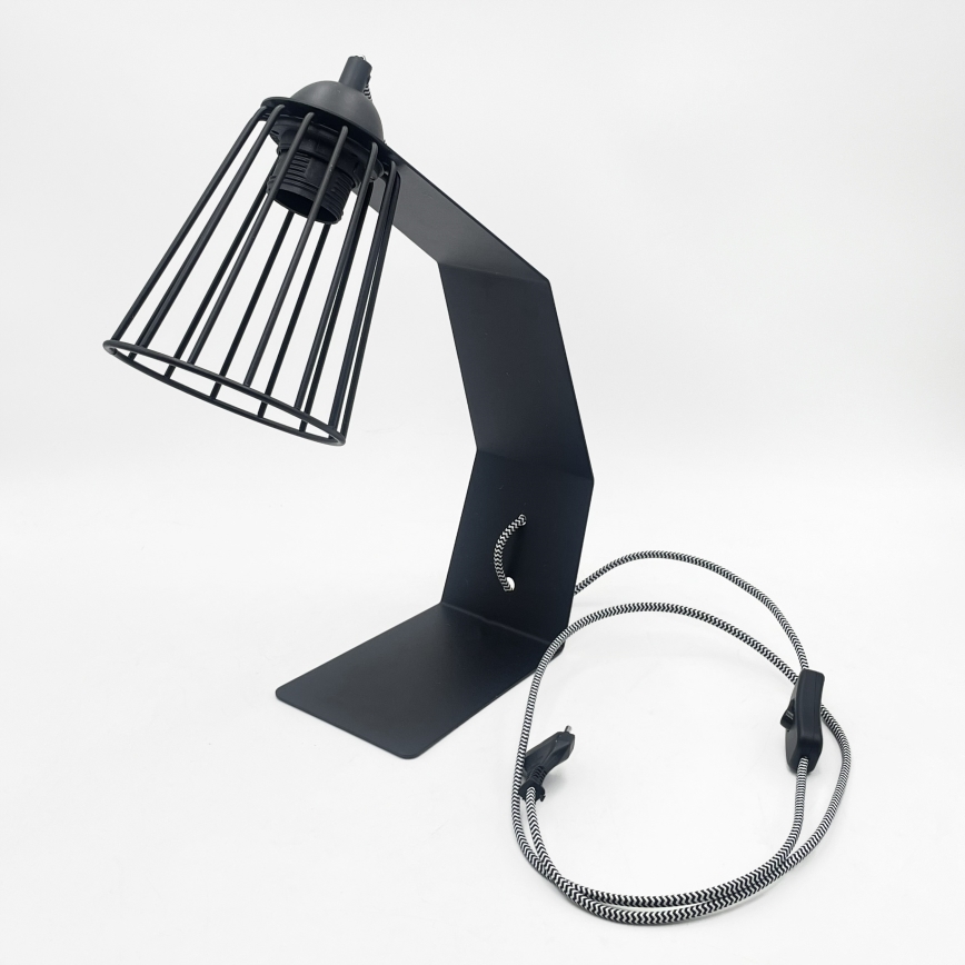 Stolová lampa NANDO 1xE27/15W/230V čierna