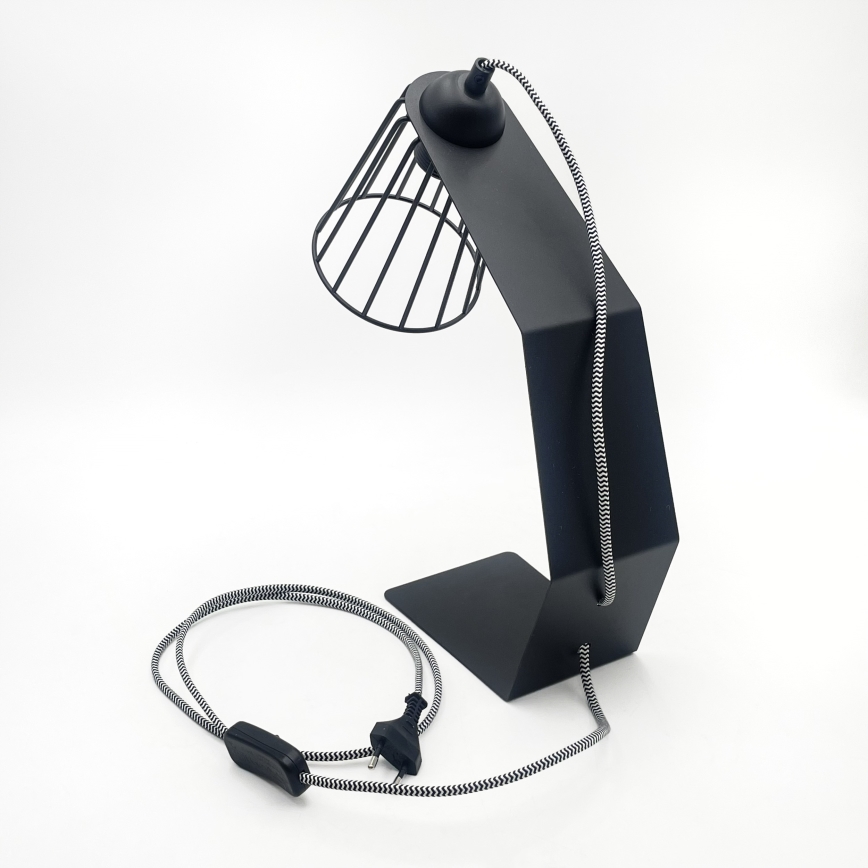 Stolová lampa NANDO 1xE27/15W/230V čierna
