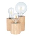 Stolová lampa VINCENT 3xE27/15W/230V dub