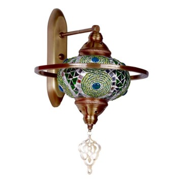 Stolová lampa YENI 1xE27/40W/230V bronzová