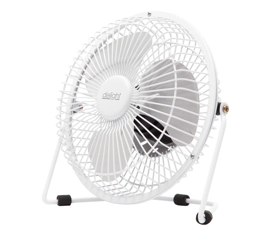 Stolový látor 1,75 W / 5 V USB, Ø 18 cm, biely 51110WH