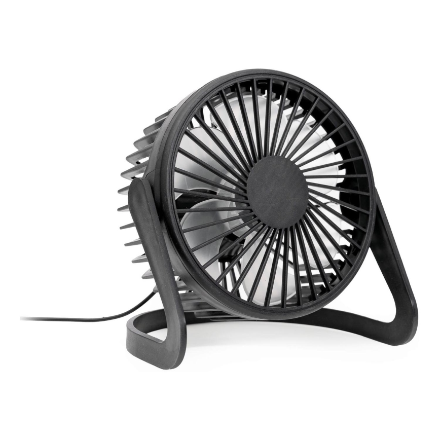 Stolový ventilátor USB pr. 15 cm čierny