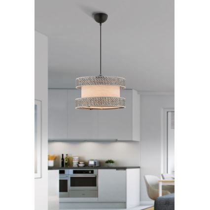 Stropná lampa HALO 1xE27/60W/230V béžová/šedá