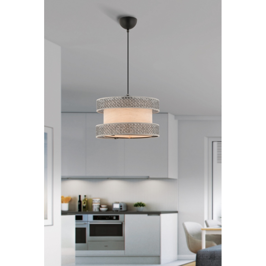 Stropná lampa HALO 1xE27/60W/230V béžová/šedá