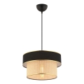 Stropná lampa na lánku ERO 1xE27/60W/230V čierna/bežová