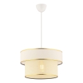 Stropná lampa na lánku ERO 1xE27/60W/230V krémová/zlatá