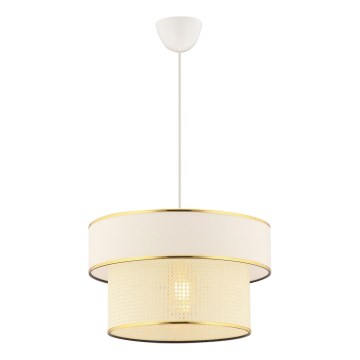Stropná lampa na lánku ERO 1xE27/60W/230V krémová/zlatá