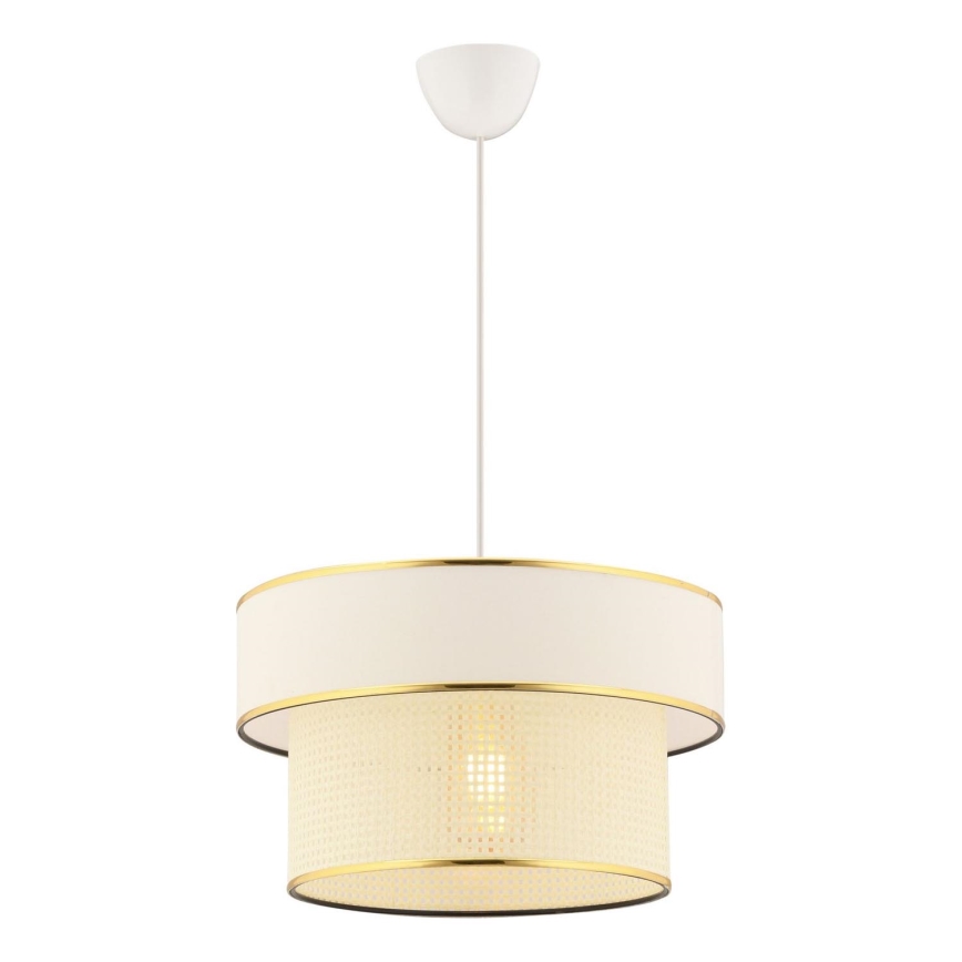 Stropná lampa na lánku ERO 1xE27/60W/230V krémová/zlatá