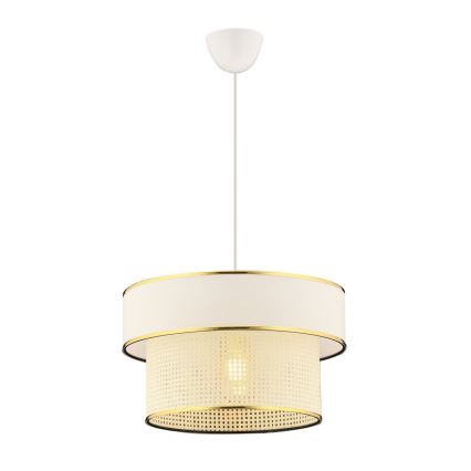 Stropná lampa na lánku ERO 1xE27/60W/230V krémová/zlatá