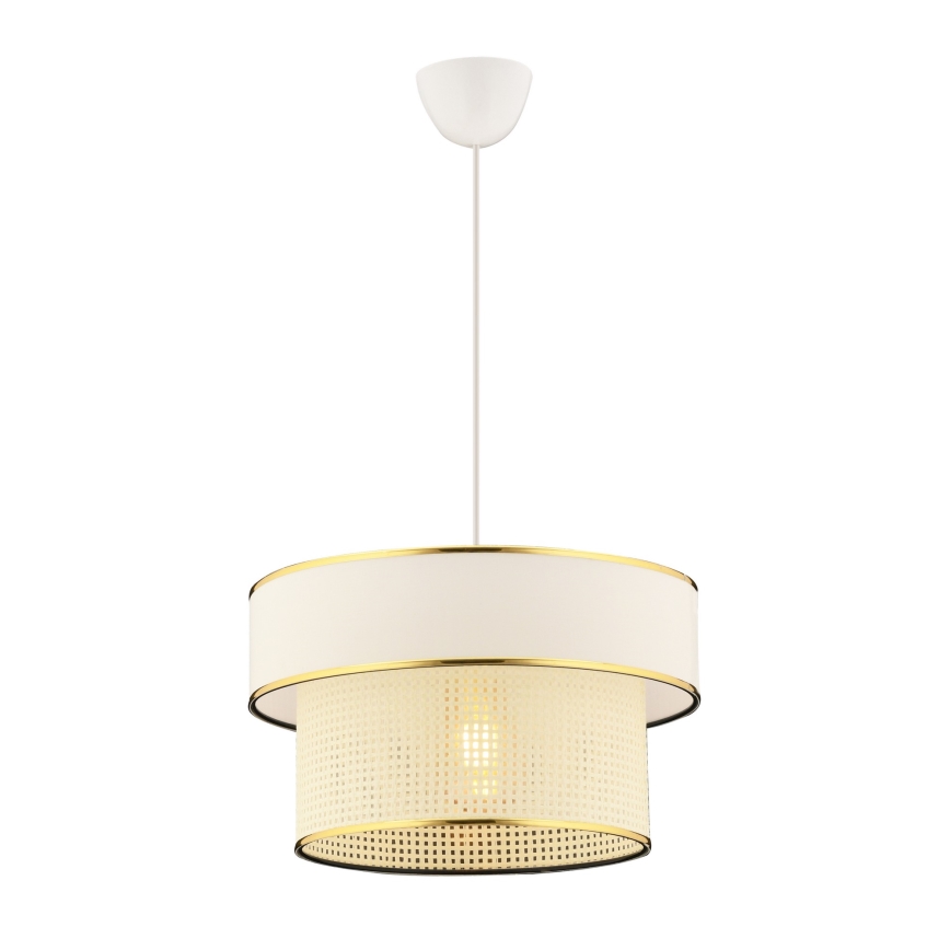 Stropná lampa na lánku ERO 1xE27/60W/230V krémová/zlatá