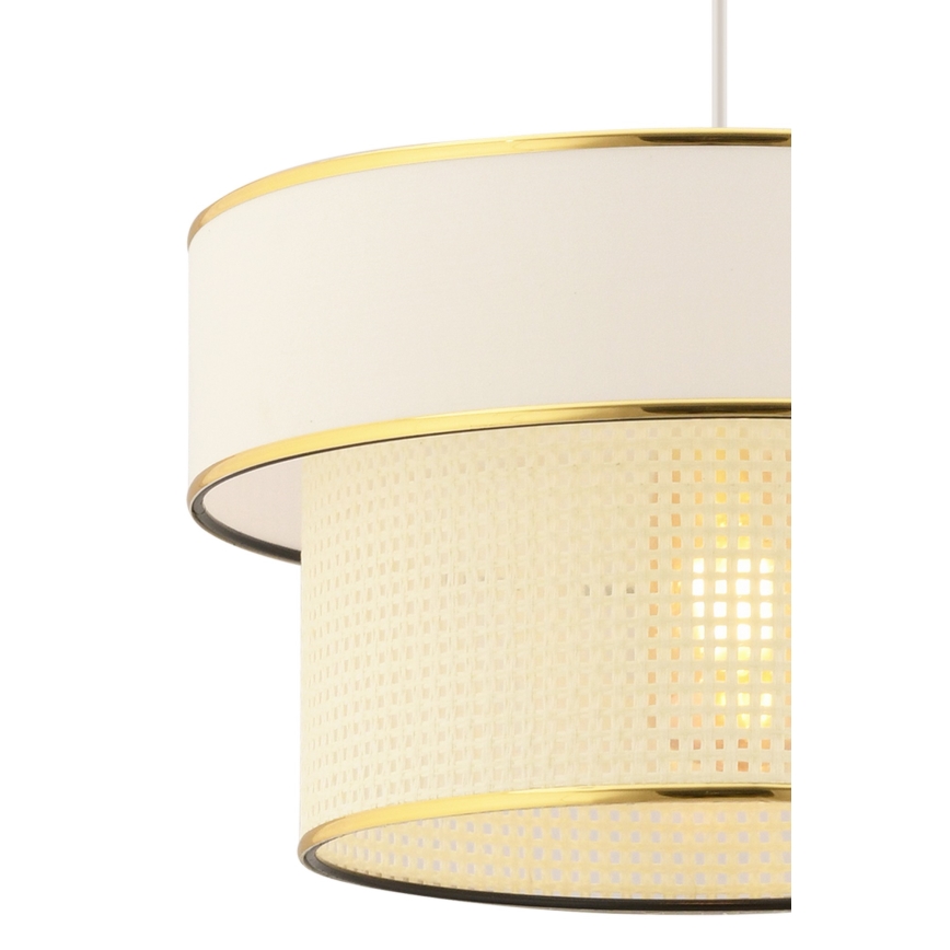 Stropná lampa na lánku ERO 1xE27/60W/230V krémová/zlatá