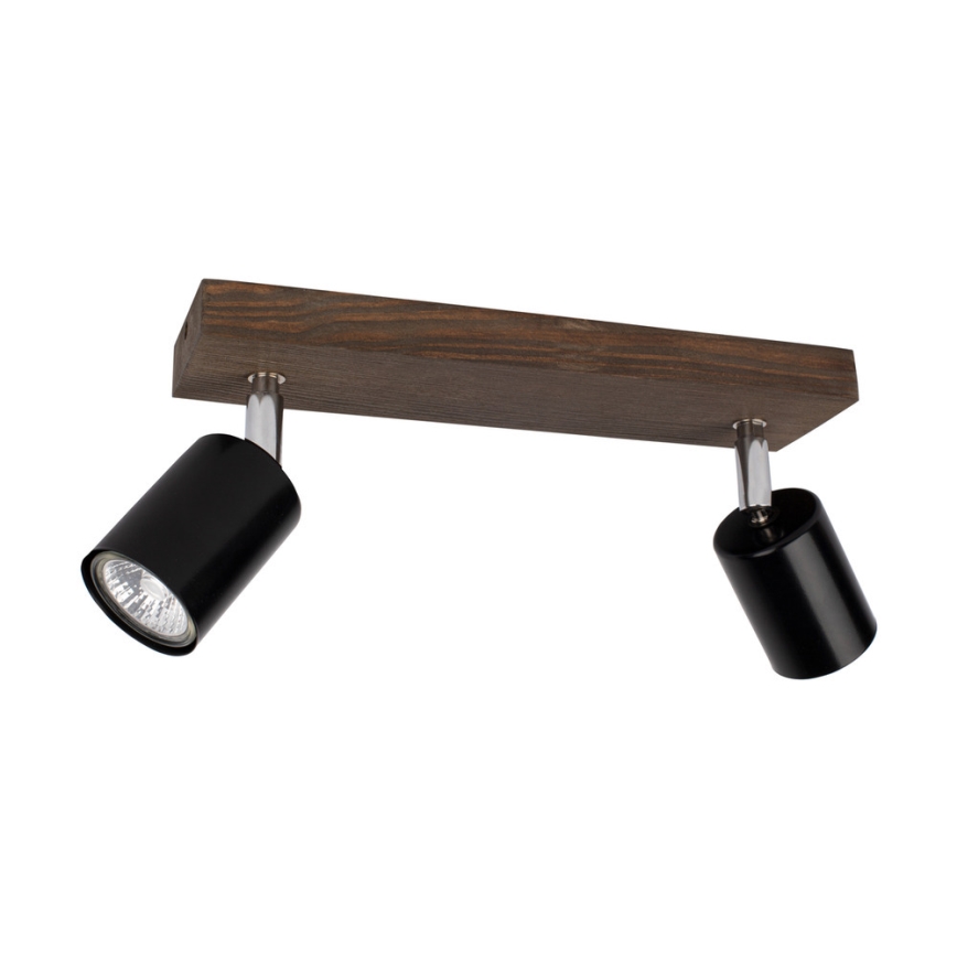 Stropné bodové svietidlo MANARA 2xGU10/5W/230V borovica