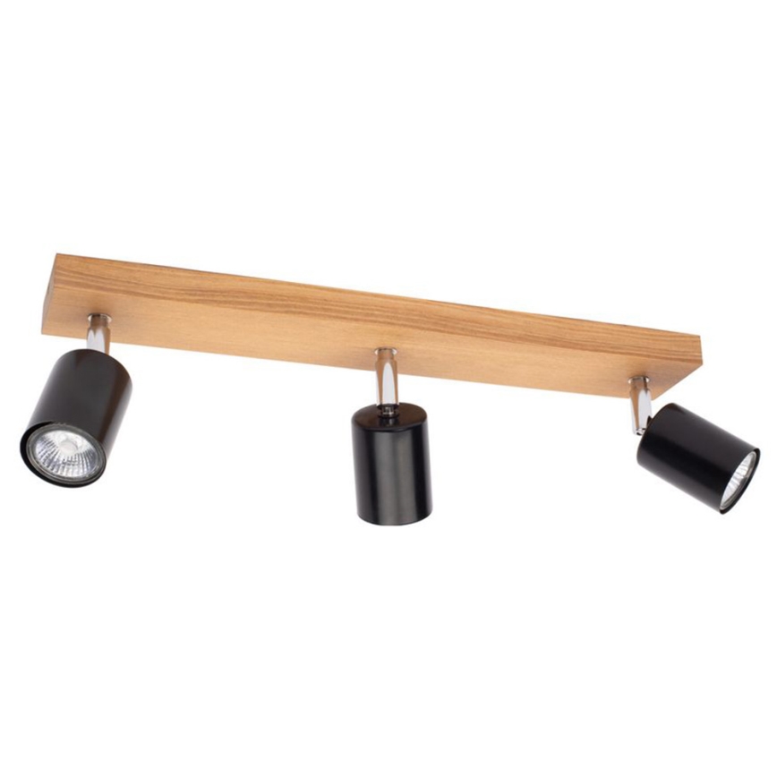 Stropné bodové svietidlo MANARA  3xGU10/5W/230V borovica