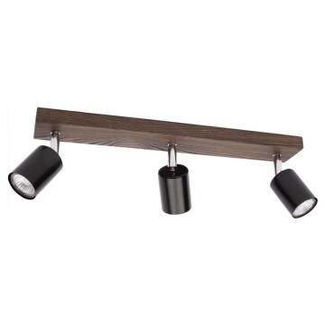 Stropné bodové svietidlo MANARA 3xGU10/5W/230V borovica