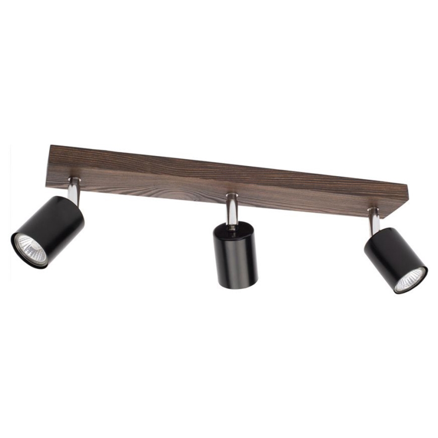 Stropné bodové svietidlo MANARA 3xGU10/5W/230V borovica