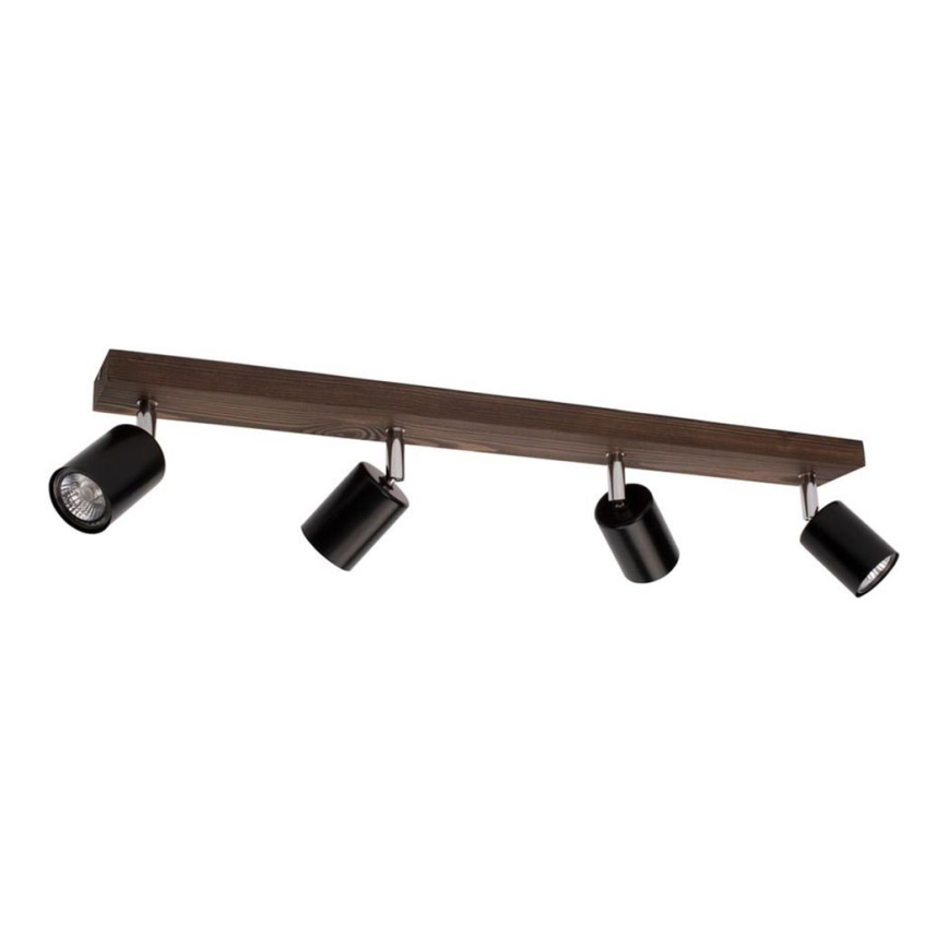 Stropné bodové svietidlo MANARA 4xGU10/5W/230V borovica