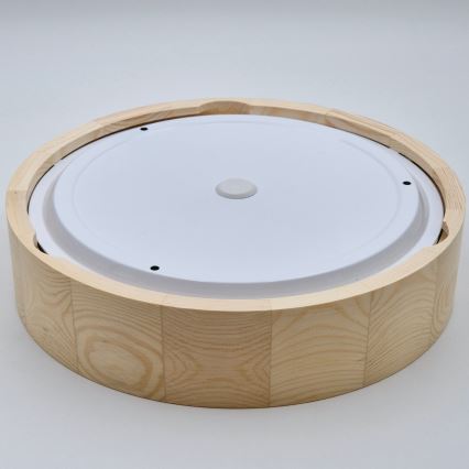 Kúpeľňové stropné svietidlo NATURAL 3xE27/15W/230V IP54 borovica ? 37 cm