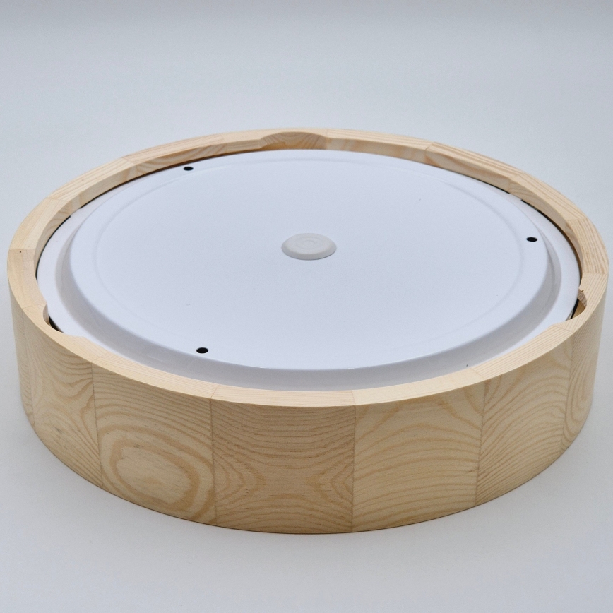 Kúpeľňové stropné svietidlo NATURAL 3xE27/15W/230V IP54 borovica ? 37 cm