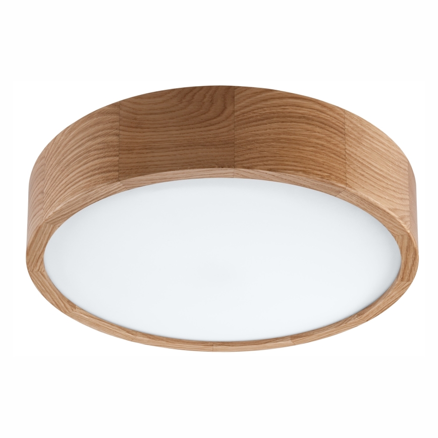 Stropné kúpeľňové svietidlo OAK 3xE27/15W/230V dub ø 37 cm IP54