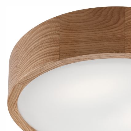 Stropné kúpeľňové svietidlo OAK 3xE27/15W/230V dub ø 37 cm IP54
