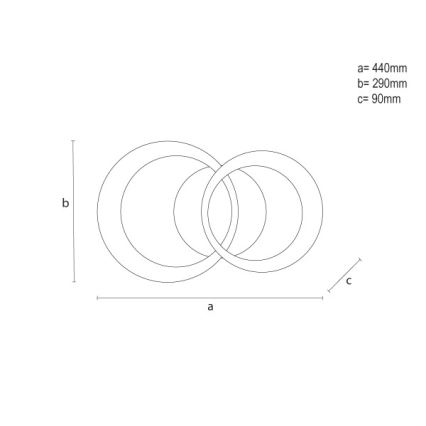 Stropné stmievateľné LED svietidlo LED/35W/230V 3000-6500K + diaľkové ovládanie