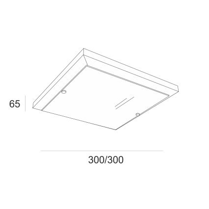 Stropné svietidlo 1xE27/60W/230V borovica - FSC certifikované