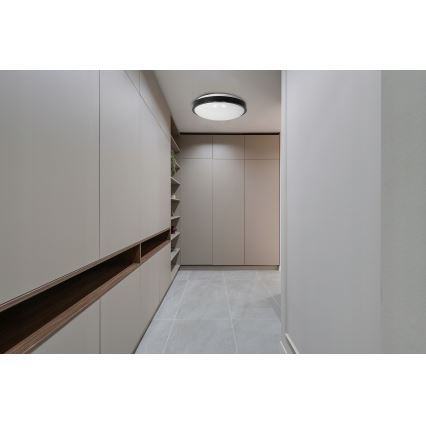 Stropné svietidlo 2xE27/40W/230V priemer 29,5 cm čierne