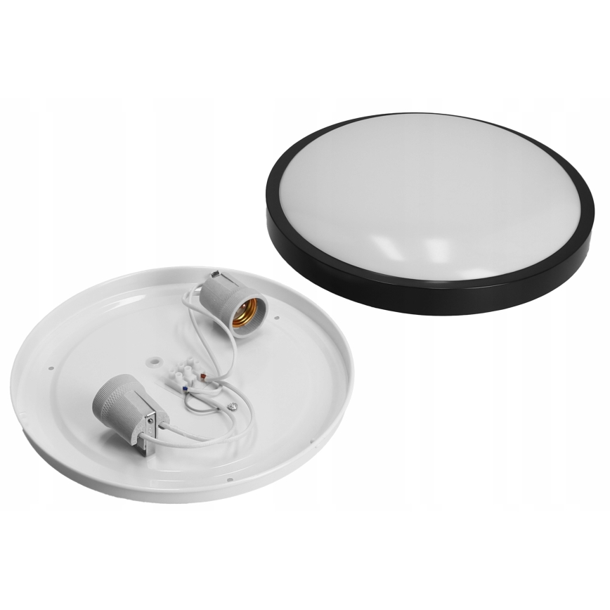 Stropné svietidlo 2xE27/40W/230V priemer 29,5 cm čierne