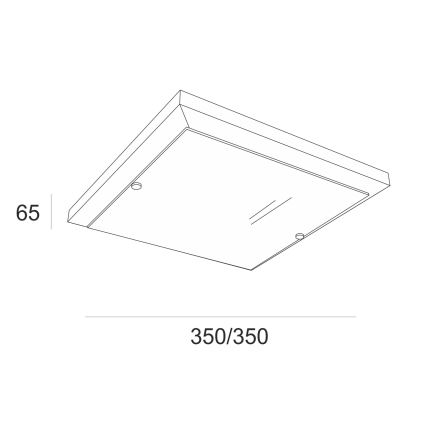 Stropné svietidlo 2xE27/60W/230V borovica