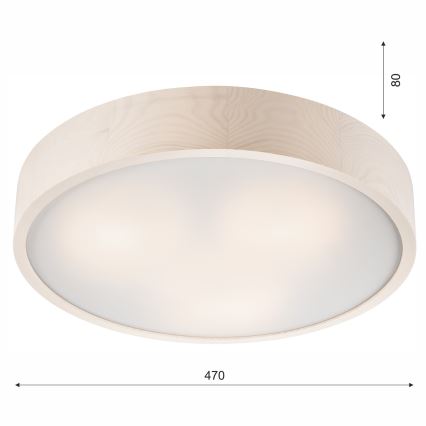 Stropné svietidlo 3xE27/60W/230V borovica
