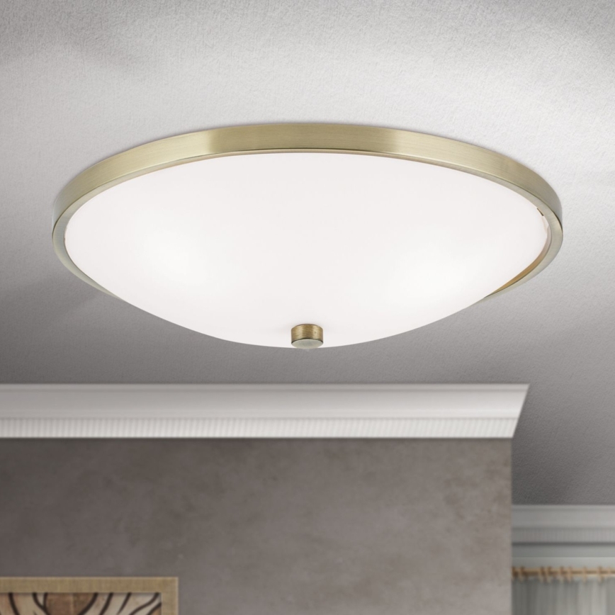 Stropné svietidlo AIDA 3xE27/60W/230V pr. 40 cm mosadz