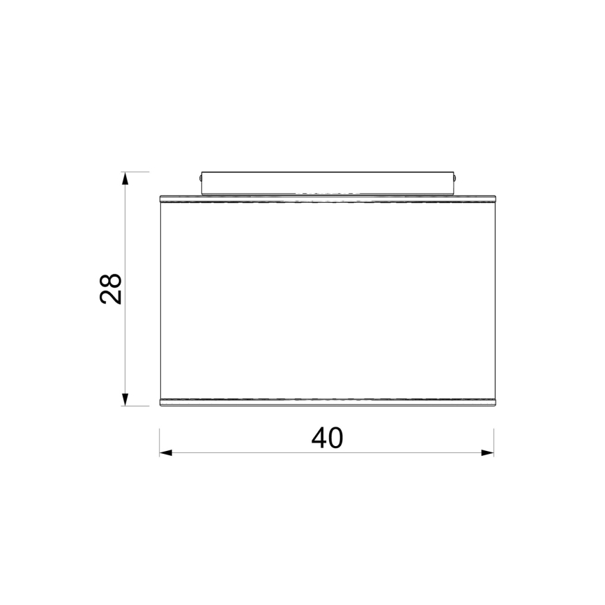Stropné svietidlo ARDEN 1xE27/15W/230V pr. 40 cm čierne