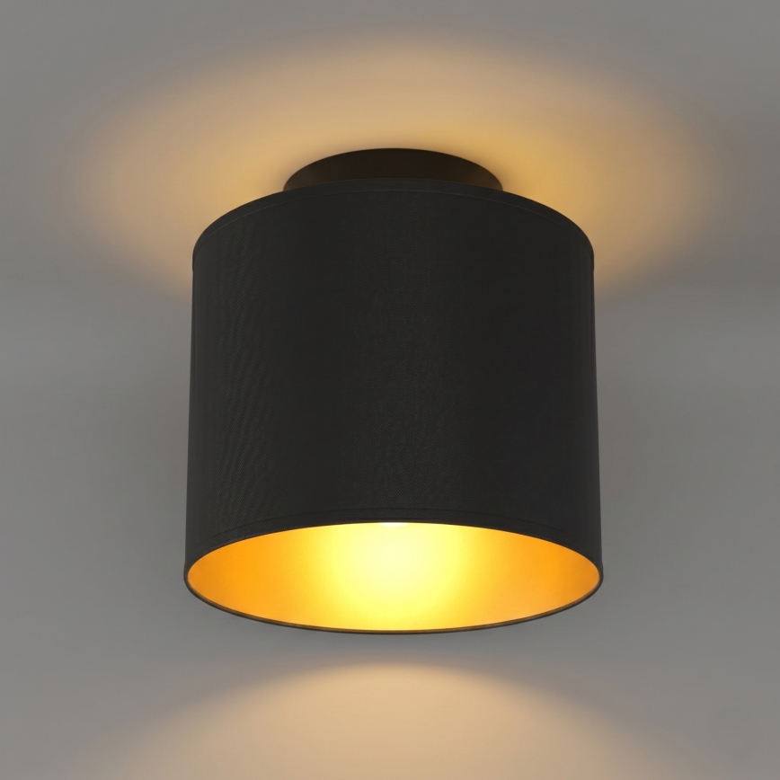Stropné svietidlo ARDEN 1xE27/15W/230V, priemer 18 cm, čierne